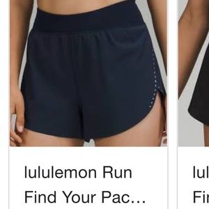 ISO Lululemon find your pace shorts 4